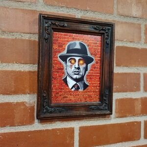 Day Of The Dead Al Capone Framed Art Print